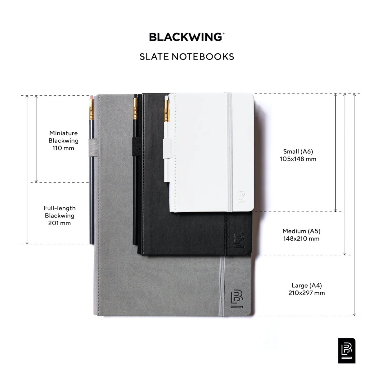 Medium Blackwing Slate Notebook - White - Image 3